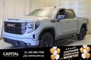 This 2024 GMC Sierra 1500 in Thunderstorm Grey is equipped with 4WD and Gas V8 5.3L/325 engine.The Next Generation Sierra redefines what it means to drive a pickup. The redesigned for 2019 Sierra 1500 boasts all-new proportions with a larger cargo box and cabin. It also shaves weight over the 2018 model through the use of a lighter boxed steel frame and extensive use of aluminum in the hood, tailgate, and doors.To help improve the hitching and towing experience, the available ProGrade Trailering System combines intelligent technologies to offer an in-vehicle Trailering App, a companion to trailering features in the myGMC app and multiple high-definition camera views.GMC has altered the pickup landscape with groundbreaking innovation that includes features such as available Rear Camera Mirror and available Multicolour Heads-Up Display that puts key vehicle information low on the windshield. Innovative safety features such as HD Surround Vision and Lane Change Alert with Side Blind Zone alert will also help you feel confident and in control in the Next Generation Seirra.Key features of the Sierra Elevation include: Monochromatic look with black grille and vertical recovery hooks, 20 gloss black painted-aluminum wheels, Available x31 Off-Road package with integrated dual exhaust and all-terrain tires, Keyless open and start, and LED cargo box lighting.Check out this vehicles pictures, features, options and specs, and let us know if you have any questions. Helping find the perfect vehicle FOR YOU is our only priority.P.S...Sometimes texting is easier. Text (or call) 306-988-7738 for fast answers at your fingertips!Dealer License #914248Disclaimer: All prices are plus taxes & include all cash credits & loyalties. See dealer for Details.
