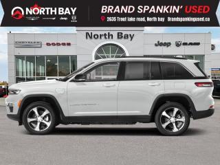 <b>Certified, Low Mileage, Hybrid,  Sunroof,  Leather Seats,  Cooled Seats,  Tow Package!</b><br> <br> <b>Out of town? We will pay your gas to get here! Ask us for details!</b><br><br> <br>Certified.11343km BELOW average! Unleash the power of hybrid technology in style, enjoying the luxurious features of the Overland trim. Elevate your eco-conscious journey with the perfect blend of efficiency and elegance! Contact us to book a test drive! Fully inspected and reconditioned for years of driving enjoyment!<br><br>Features: 2.0L I4 DOHC, 4WD, 10 Speakers, Adaptive suspension, AM/FM radio: SiriusXM with 360L, Apple CarPlay Capable, Auto High-beam Headlights, Auto-dimming Rear-View mirror, Automatic temperature control, Front dual zone A/C, Front fog lights, Google Android Auto, Hands-Free Communication w/Bluetooth, Heated door mirrors, Heated front seats, Heated rear seats, Heated steering wheel, Heavy-Duty Suspension, Memory seat, Nappa Leather-Faced Front Vented Seats, Navigation System, Power driver seat, Power Liftgate, Power moonroof, Quick Order Package 27P, Rain sensing wipers, SiriusXM Satellite Radio, Steering wheel memory, Ventilated front seats, Wheels: 20 x 8.0 Fully Polished Aluminum. 4WD 8-Speed Automatic 2.0L I4 DOHC<br><br>All in price - No hidden fees or charges! O~o At North Bay Chrysler we pride ourselves on providing a personalized experience for each of our valued customers. We offer a wide selection of vehicles, knowledgeable sales and service staff, complete service and parts centre, and competitive pricing on all of our products. We look forward to seeing you soon. *Every reasonable effort is made to ensure the accuracy of the information listed above, but errors happen. We reserve the right to change or amend these offers. The vehicle pricing, incentives, options (including standard equipment), and technical specifications listed, may not match the exact vehicle displayed. All finance pricing listed is O.A.C (on approved credit). Please confirm with a sales representative the accuracy of this information and pricing.<br><br>*Prices include a $2000 finance credit. Cash Purchases are subject to change. Every reasonable effort is made to ensure the accuracy of the information listed above, but errors happen. We reserve the right to change or amend these offers. The vehicle pricing, incentives, options (including standard equipment), and technical specifications listed, may not match the exact vehicle displayed. All finance pricing listed is O.A.C (on approved credit). Please confirm with a sales representative the accuracy of this information and pricing. Listed price does not include applicable taxes and licensing fees.<br> To view the original window sticker for this vehicle view this <a href=http://www.chrysler.com/hostd/windowsticker/getWindowStickerPdf.do?vin=1C4RJYD65N8735163 target=_blank>http://www.chrysler.com/hostd/windowsticker/getWindowStickerPdf.do?vin=1C4RJYD65N8735163</a>. <br/><br> <br/><br> Buy this vehicle now for the lowest bi-weekly payment of <b>$443.44</b> with $7299 down for 96 months @ 8.99% APR O.A.C. ( Plus applicable taxes -  platinum security included  / Total cost of borrowing $26540   ).  See dealer for details. <br> <br>All in price - No hidden fees or charges! o~o