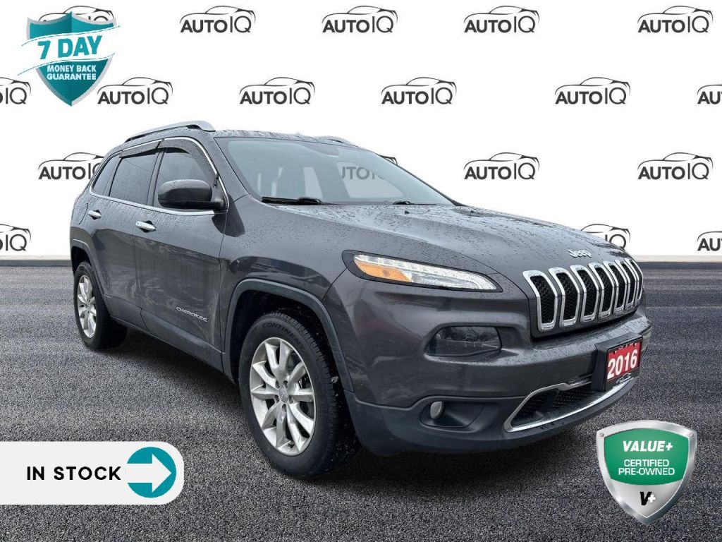 Used 2016 Jeep Cherokee Limited CERTIFIED LOW MILEAGE TRADE IN for Sale in Tillsonburg, Ontario