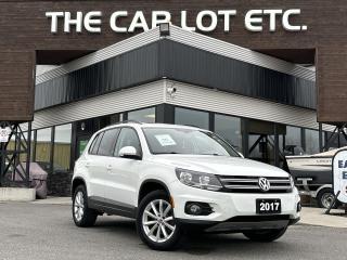 Used 2017 Volkswagen Tiguan Wolfsburg Edition APPLE CARPLAY/ANDROID AUTO, SIRIUS XM, HEATED LEATHER SEATS, MOONROOF, BACK UP CAM!! for sale in Sudbury, ON