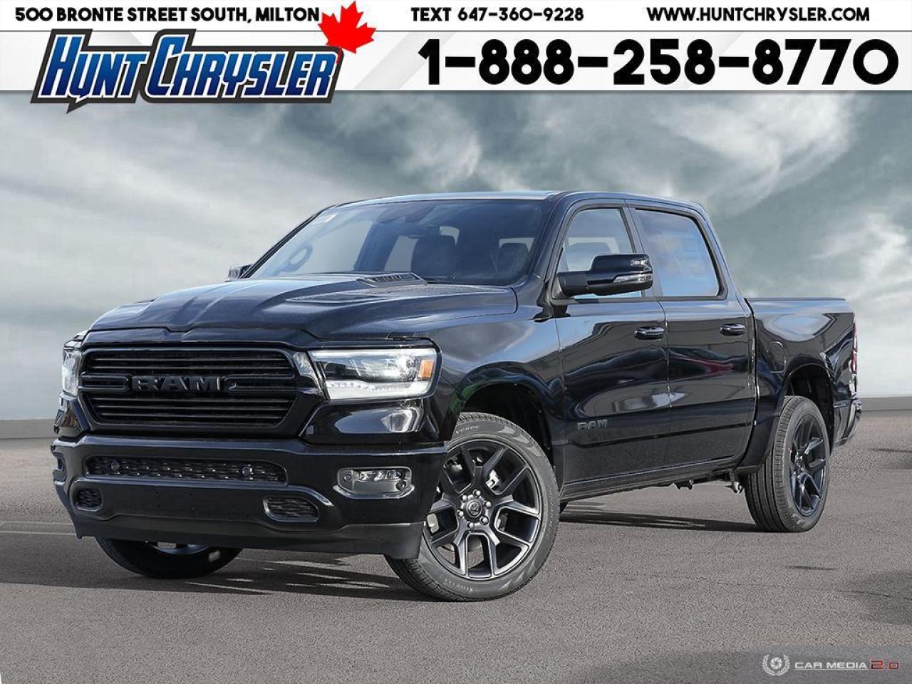 New 2024 RAM 1500 SPORT | NIGHT | LVL 2 | HOOD | 12in | NAVI & MORE! for sale in Milton, ON