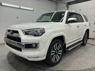 ONLY 73,500 KMS!! Loaded 4x4 Limited w/ heated/cooled leather seats, sunroof, remote start, navigation, backup camera w/ front & rear park sensors, 20-inch alloys, tow package, dual-zone climate control, auto headlights, power seats w/ driver memory, auto dimming rearview mirror, keyless entry w/ push start, cruise control, garage door opener and Sirius XM!