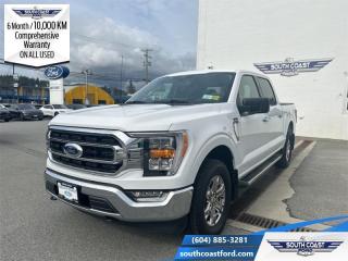 <b>Low Mileage, FX4 Off-Road Package, Remote Engine Start, 18-inch Chrome Wheels, Tailgate Step, XTR Package!</b><br> <br> <p style=color:Blue;><b>Upgrade your ride at South Coast Ford with peace of mind! Our used vehicles come with a minimum of 10,000 km and 6 months of Comprehensive Vehicle Warranty. Drive with confidence knowing your investment is protected.</b></p><br> <br> Compare at $53990 - Our Price is just $52887! <br> <br>   For a truck that simply does more, and looks better doing it, the Ford F-150 is an obvious choice. This  2022 Ford F-150 is for sale today in Sechelt. <br> <br>The perfect truck for work or play, this versatile Ford F-150 gives you the power you need, the features you want, and the style you crave! With high-strength, military-grade aluminum construction, this F-150 cuts the weight without sacrificing toughness. The interior design is first class, with simple to read text, easy to push buttons and plenty of outward visibility. With productivity at the forefront of design, the F-150 makes use of every single component was built to get the job done right!This low mileage  Crew Cab 4X4 pickup  has just 14,918 kms. Its  oxford white in colour  . It has a 10 speed automatic transmission and is powered by a  325HP 2.7L V6 Cylinder Engine.  This unit has some remaining factory warranty for added peace of mind. <br> <br> Our F-150s trim level is XLT. Upgrading to the class leader, this Ford F-150 XLT comes very well equipped with remote keyless entry and remote engine start, dynamic hitch assist, Ford Co-Pilot360 that features lane keep assist, pre-collision assist and automatic emergency braking. Enhanced features include aluminum wheels, chrome exterior accents, SYNC 3 with enhanced voice recognition, Apple CarPlay and Android Auto, FordPass Connect 4G LTE, steering wheel mounted cruise control, a powerful audio system, cargo box lights, power door locks and a rear view camera to help when backing out of a tight spot. This vehicle has been upgraded with the following features: Fx4 Off-road Package, Remote Engine Start, 18-inch Chrome Wheels, Tailgate Step, Xtr Package, Running Boards, Power Sliding Rear Window. <br> To view the original window sticker for this vehicle view this <a href=http://www.windowsticker.forddirect.com/windowsticker.pdf?vin=1FTEW1EP3NKE89814 target=_blank>http://www.windowsticker.forddirect.com/windowsticker.pdf?vin=1FTEW1EP3NKE89814</a>. <br/><br> <br>To apply right now for financing use this link : <a href=https://www.southcoastford.com/financing/ target=_blank>https://www.southcoastford.com/financing/</a><br><br> <br/><br>Call South Coast Ford Sales or come visit us in person. Were convenient to Sechelt, BC and located at 5606 Wharf Avenue. and look forward to helping you with your automotive needs.<br><br> Come by and check out our fleet of 20+ used cars and trucks and 110+ new cars and trucks for sale in Sechelt.  o~o