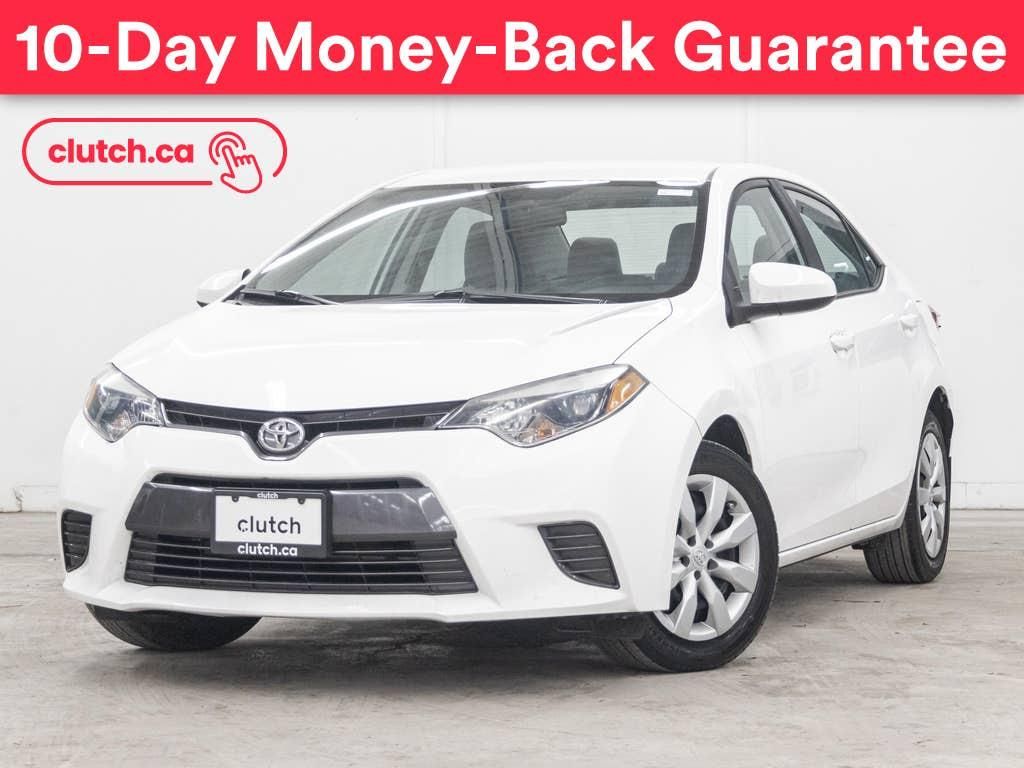 Used 2016 Toyota Corolla LE w/ Rearview Cam, Bluetooth, A/C for Sale in Toronto, Ontario