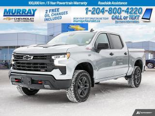 Introducing the stunning 2024 Chevrolet Silverado 1500 LT Trail Boss, a crew cab pickup that is destined to meet and exceed your expectations. Fresh off the assembly line and eager to hit the Winnipeg roads, this Silverado is a perfect choice for everyone from the hard-working tradesman to the adventurous family man.  Under the hood, this Trail Boss houses a powerful Gas V8 5.3L/325 engine, ensuring a robust performance in every drive. Paired with a 10-Speed Automatic Transmission featuring Paddle Shifters, this pickup offers smooth and responsive handling to conquer any terrain.  The Silverado 1500 LT Trail Boss is more than just a powerful workhorse. Its built with a stunning design and premium features that provide a comfortable and stylish ride. Whether its a trip to the job site or a weekend getaway, this truck is built to deliver an exceptional driving experience.  At Murray Chevrolet Winnipeg, we pride ourselves on offering top-quality vehicles that cater to our customersâ?? unique needs and preferences. We invite you to visit our dealership to get a closer look at this 2024 Chevrolet Silverado 1500 LT Trail Boss. Experience the power, comfort, and style of this incredible pickup truck first-hand. We are confident that once you get behind the wheel, youll instantly fall in love with its unmatched capabilities.  Dealer Permit #1740