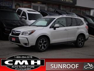 <b>ALL WHEEL DRIVE !! BLUETOOTH, LEATHER/CLOTH, HEATED SEATS, POWER DRIVER SEAT, CRUISE CONTROL, REAR CAMERA, DUAL CLIMATE CONTROL, SUNROOF, AUXILIARY PORT, POWER LIFTGATE, REMOTE START, POWER GROUP, AIR CONDITIONING, 18-INCH ALLOY WHEELS</b><br>      This  2015 Subaru Forester is for sale today. <br> <br>This Subaru Forester is inspired to do more. Outstanding versatility thanks to a roomy interior and standard all-wheel drive, great fuel economy, and an impressive safety reputation make this Forester a favorite when it comes to pursuing your passions with those you care about the most. This  SUV has 122,505 kms. Its  white in colour  . It has an automatic transmission and is powered by a  250HP 2.0L 4 Cylinder Engine. <br> <br>To apply right now for financing use this link : <a href=https://www.cmhniagara.com/financing/ target=_blank>https://www.cmhniagara.com/financing/</a><br><br> <br/><br>Trade-ins are welcome! Financing available OAC ! Price INCLUDES a valid safety certificate! Price INCLUDES a 60-day limited warranty on all vehicles except classic or vintage cars. CMH is a Full Disclosure dealer with no hidden fees. We are a family-owned and operated business for over 30 years! o~o