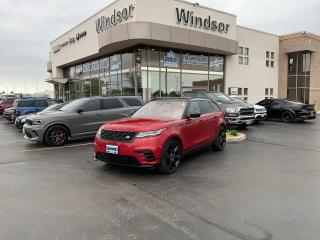 Red 2019 Land Rover Range Rover Velar HSE R-Dynamic 4WD 8-Speed Automatic 3.0L V6 Supercharged

**CARPROOF CERTIFIED**

* PLEASE SEE OUR MAIN WEBSITE FOR MORE PICTURES AND CARFAX REPORTS *

Buy in confidence at WINDSOR CHRYSLER with our 95-point safety inspection by our certified technicians.

Searching for your upgrade has never been easier.

You will immediately get the low market price based on our market research, which means no more wasted time shopping around for the best price, Its time to drive home the most car for your money today.

OVER 100 Pre-Owned Vehicles in Stock! 

Our Finance Team will secure the Best Interest Rate from one of out 20 Auto Financing Lenders that can get you APPROVED!

Financing Available For All Credit Types! 

Whether you have Great Credit, No Credit, Slow Credit, Bad Credit, Been Bankrupt, On Disability, Or on a Pension, we have options.

Looking to just sell your vehicle?

 We buy all makes and models let us buy your vehicle. 

Proudly Serving Windsor, Essex, Leamington, Kingsville, Belle River, LaSalle, Amherstburg, Tecumseh, Lakeshore, Strathroy, Stratford, Leamington, Tilbury, Essex, St. Thomas, Waterloo, Wallaceburg, St. Clair Beach, Puce, Riverside, London, Chatham, Kitchener, Guelph, Goderich, Brantford, St. Catherines, Milton, Mississauga, Toronto, Hamilton, Oakville, Barrie, Scarborough, and the GTA.