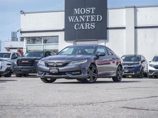 <span style=font-size:14px;><span style=font-family:times new roman,times,serif;>This 2016 Honda Accord has a CLEAN CARFAX with no accidents and is also a Canadian (Ontario) vehicle with Honda service records. High-value options included with this vehicle are; lane departure warning, adaptive cruise control, pre-collision, lane watch, navigation, paddle shifters, black leather / heated / power / memory seats, front & rear sensor, convenience entry, sunroof, back up camera, touchscreen, remote start, multifunction steering wheel, 19” alloy rims, and fog lights, offering immense value.<br /> <br /><strong>A used set of tires is also available for purchase, please ask your sales representative for pricing.</strong><br /> <br />Why buy from us?<br /> <br />Most Wanted Cars is a place where customers send their family and friends. MWC offers the best financing options in Kitchener-Waterloo and the surrounding areas. Family-owned and operated, MWC has served customers since 1975 and is also DealerRater’s 2022 Provincial Winner for Used Car Dealers. MWC is also honoured to have an A+ standing on Better Business Bureau and a 4.8/5 customer satisfaction rating across all online platforms with over 1400 reviews. With two locations to serve you better, our inventory consists of over 150 used cars, trucks, vans, and SUVs.<br /> <br />Our main office is located at 1620 King Street East, Kitchener, Ontario. Please call us at 519-772-3040 or visit our website at www.mostwantedcars.ca to check out our full inventory list and complete an easy online finance application to get exclusive online preferred rates.<br /> <br />*Price listed is available to finance purchases only on approved credit. The price of the vehicle may differ from other forms of payment. Taxes and licensing are excluded from the price shown above*</span></span><br />