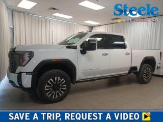 Diesel powered for bold strength, our 2024 GMC Sierra 2500HD Denali Ultimate Crew Cab 4X4 is the truck you deserve in Summit White! Motivated by a TurboCharged 6.6 Litre DuraMax Diesel V8 providing 470hp and 975lb-ft of torque to a 10 Speed Allison Automatic transmission. You can also enjoy Digital Variable Steering and an off-road suspension for a refined ride even on rugged terrain. Refined and rugged style is standard with LED lighting, 20-inch wheels, power assist steps, a spray-on bedliner, a sunroof, and a MultiPro tailgate with a built-in Kicker audio system. Our Denali Ultimate cabin treats you to top-shelf amenities such as heated/ventilated full-grain leather power front and heated rear seats, a heated leather steering wheel, dual-zone automatic climate control, open-pore wood trim, a power rear window, and remote start. Terrific tech benefits include a 12.3-inch driver display, a 13.4-inch touchscreen, Bose Performance Series audio, WiFi compatibility, wireless charging, Apple CarPlay®/Android Auto®, Google Built-in, and Bluetooth®. For safer trucking, GMC provides a head-up display, adaptive cruise control, a digital rearview mirror, HD surround vision, a bed-view camera, trailer-compatible blind-spot monitoring, a ProGrade trailering system, automatic braking, and more. When tough jobs call, our bold Sierra 2500 Denali Ultimate is the answer! Save this Page and Call for Availability. We Know You Will Enjoy Your Test Drive Towards Ownership! Metros Premier Credit Specialist Team Good/Bad/New Credit? Divorce? Self-Employed?