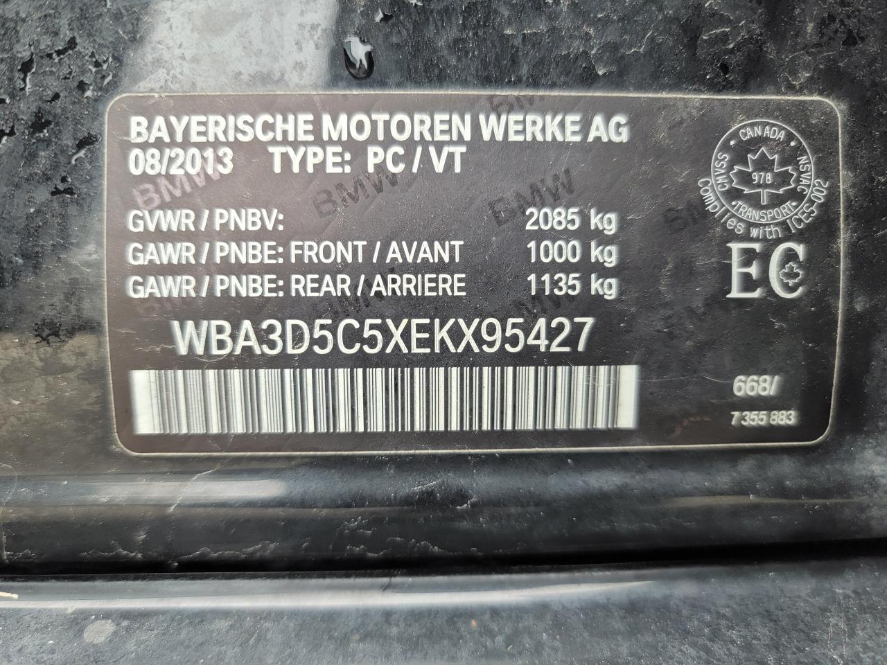 2014 BMW 3 Series 4DR SDN 328D XDRIVE AWD Photo