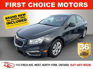 Welcome to First Choice Motors, the largest car dealership in Toronto of pre-owned cars, SUVs, and vans priced between $5000-$15,000. With an impressive inventory of over 300 vehicles in stock, we are dedicated to providing our customers with a vast selection of affordable and reliable options.<br><br>Were thrilled to offer a used 2016 Chevrolet Cruze LT, black color with 239,000km (STK#6971) This vehicle was $8990 NOW ON SALE FOR $7990. It is equipped with the following features:<br>- Automatic Transmission<br>- Bluetooth<br>- Reverse camera<br>- Power windows<br>- Power locks<br>- Power mirrors<br>- Air Conditioning<br><br>At First Choice Motors, we believe in providing quality vehicles that our customers can depend on. All our vehicles come with a 36-day FULL COVERAGE warranty. We also offer additional warranty options up to 5 years for our customers who want extra peace of mind.<br><br>Furthermore, all our vehicles are sold fully certified with brand new brakes rotors and pads, a fresh oil change, and brand new set of all-season tires installed & balanced. You can be confident that this car is in excellent condition and ready to hit the road.<br><br>At First Choice Motors, we believe that everyone deserves a chance to own a reliable and affordable vehicle. Thats why we offer financing options with low interest rates starting at 7.9% O.A.C. Were proud to approve all customers, including those with bad credit, no credit, students, and even 9 socials. Our finance team is dedicated to finding the best financing option for you and making the car buying process as smooth and stress-free as possible.<br><br>Our dealership is open 7 days a week to provide you with the best customer service possible. We carry the largest selection of used vehicles for sale under $9990 in all of Ontario. We stock over 300 cars, mostly Hyundai, Chevrolet, Mazda, Honda, Volkswagen, Toyota, Ford, Dodge, Kia, Mitsubishi, Acura, Lexus, and more. With our ongoing sale, you can find your dream car at a price you can afford. Come visit us today and experience why we are the best choice for your next used car purchase!<br><br>All prices exclude a $10 OMVIC fee, license plates & registration and ONTARIO HST (13%)