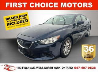 Welcome to First Choice Motors, the largest car dealership in Toronto of pre-owned cars, SUVs, and vans priced between $5000-$15,000. With an impressive inventory of over 300 vehicles in stock, we are dedicated to providing our customers with a vast selection of affordable and reliable options.<br><br>Were thrilled to offer a used 2016 Mazda MAZDA6 GS, dark blue color with 184,000km (STK#6981) This vehicle was $13990 NOW ON SALE FOR $11990. It is equipped with the following features:<br>- Automatic Transmission<br>- Leather seats<br>- Sunroof<br>- Heated seats<br>- Bluetooth<br>- Reverse camera<br>- Alloy wheels<br>- Power windows<br>- Power locks<br>- Power mirrors<br>- Air Conditioning<br><br>At First Choice Motors, we believe in providing quality vehicles that our customers can depend on. All our vehicles come with a 36-day FULL COVERAGE warranty. We also offer additional warranty options up to 5 years for our customers who want extra peace of mind.<br><br>Furthermore, all our vehicles are sold fully certified with brand new brakes rotors and pads, a fresh oil change, and brand new set of all-season tires installed & balanced. You can be confident that this car is in excellent condition and ready to hit the road.<br><br>At First Choice Motors, we believe that everyone deserves a chance to own a reliable and affordable vehicle. Thats why we offer financing options with low interest rates starting at 7.9% O.A.C. Were proud to approve all customers, including those with bad credit, no credit, students, and even 9 socials. Our finance team is dedicated to finding the best financing option for you and making the car buying process as smooth and stress-free as possible.<br><br>Our dealership is open 7 days a week to provide you with the best customer service possible. We carry the largest selection of used vehicles for sale under $9990 in all of Ontario. We stock over 300 cars, mostly Hyundai, Chevrolet, Mazda, Honda, Volkswagen, Toyota, Ford, Dodge, Kia, Mitsubishi, Acura, Lexus, and more. With our ongoing sale, you can find your dream car at a price you can afford. Come visit us today and experience why we are the best choice for your next used car purchase!<br><br>All prices exclude a $10 OMVIC fee, license plates & registration and ONTARIO HST (13%)