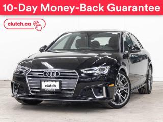 Used 2019 Audi A4 Technik AWD w/ Apple CarPlay & Android Auto, Bluetooth, Nav for sale in Toronto, ON