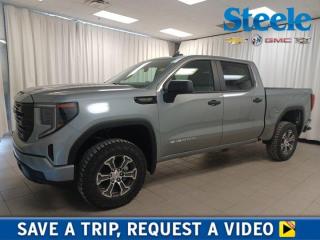 Built to be better, our 2024 GMC Sierra 1500 Pro Crew Cab Short Box 4X4 boasts rewarding strength and style in Sterling Metallic! Motivated by a 5.3 Litre V8 generating 355hp to a 10 Speed Automatic transmission for eager capability on your command. Responsive handling is another advantage of this Four Wheel Drive truck, which comes with a single-speed Autotrac transfer case and scores approximately 11.8L/100km on the highway. Our Sierra has a premium presence with high-intensity LED headlamps, signature taillights, heated power mirrors, black recovery hooks, cargo-box lamps, a locking tailgate, and chrome bumpers with a rear CornerStep. Our Pro cabin puts you at ease with an ergonomic layout, comfortable seats, a tilt-adjustable steering wheel, single-zone climate control, power accessories, a 12V front power outlet, and keyless access/ignition. The key to your infotainment system is a 7-inch touchscreen that supports Android Auto, Apple CarPlay, Bluetooth, and a six-speaker AM/FM/USB stereo. Its also easy to stay organized with our Sierras clever storage solutions. GMC safeguards your travels with intelligent driver assistance from an HD rearview camera, automatic braking, lane-keeping assistance, forward collision warning, lane departure warning, pedestrian detection, hill-start assist, and more. With all that, our Sierra 1500 Pro is for serious truck lovers. Save this Page and Call for Availability. We Know You Will Enjoy Your Test Drive Towards Ownership! Metros Premier Credit Specialist Team Good/Bad/New Credit? Divorce? Self-Employed?