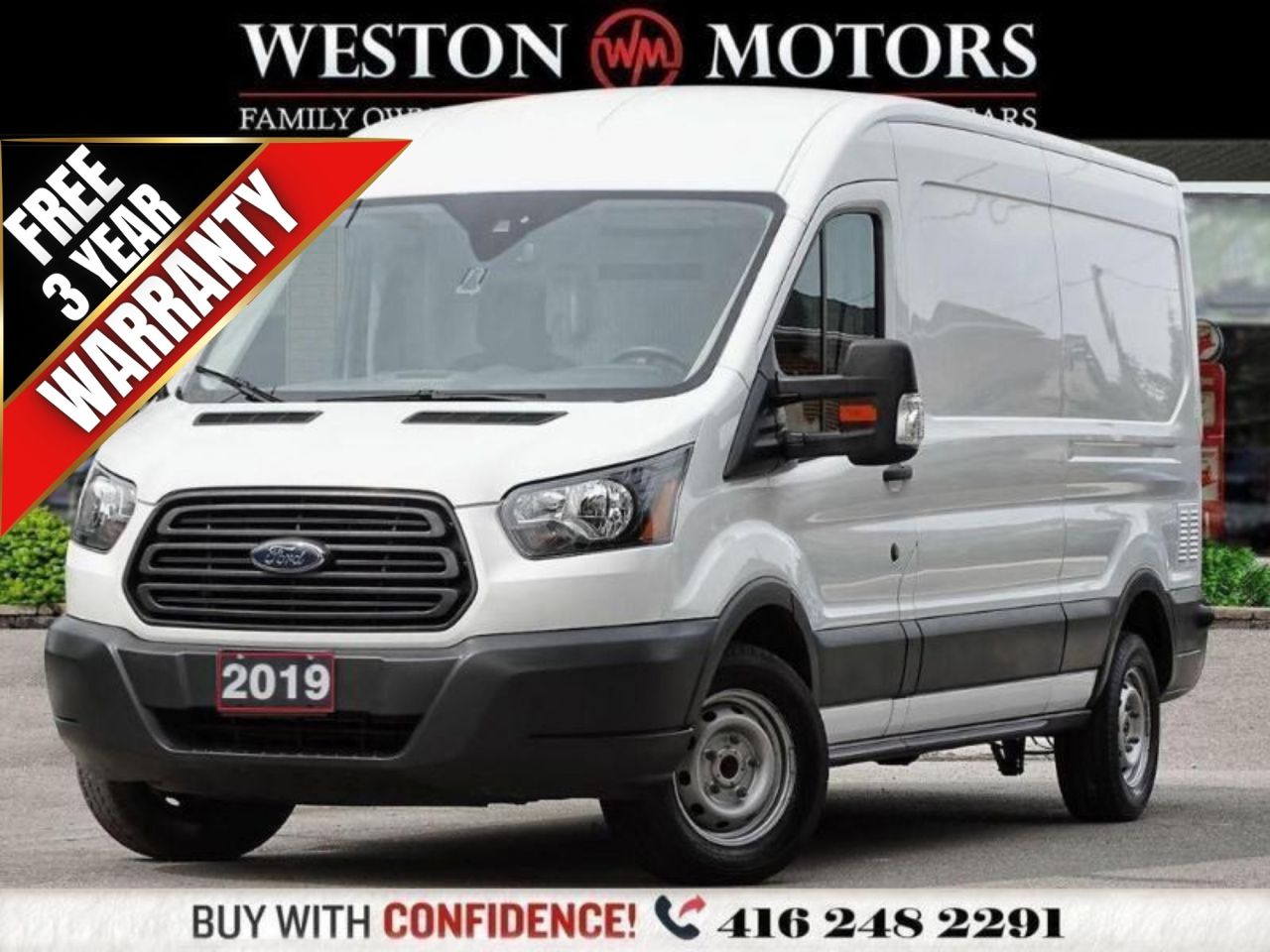 2019 Ford Transit 250 *MED ROOF*EXTENDED*POWER GROUP!!!**