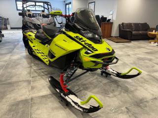 Finally Snow and time to Play!  Check out this One Owner- Manta Green Renegade X 850 with ONLY 6100km. 1.5 ripper xt pre-studded, electric start & rewind starter, upgraded led bulbs, heated visor plug, 12V plug, glovebox extension, double carbides, ice scratchers and skidoo cover.  Financing available.  Come Visit us at our New location 469 the Kingsway