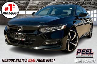 2019 HONDA ACCORD SPORT 1.5 | SUNROOF | HEATED LEATHER | LED HEADLIGHTS | ADAPTIVE CRUISE CONTROL | LANE KEEP ASSISST SYSTEM | FORWARD COLLISION WARNING | BLIND SPOT MONITORING | DUAL EXHAUST

Clean Carfax

Step into sophistication with the 2019 Honda Accord Sport, a sedan that seamlessly blends style, performance, and advanced features. Under the hood, the 1.5L Turbo engine not only delivers an impressive 192 horsepower but also ensures a fuel-efficient and responsive driving experience. The Accord Sport is not just about practicality; its a statement of modern design with its bold exterior featuring 19-inch alloy wheels and dual exhaust outlets. Inside, the spacious and comfortable cabin boasts sporty accents, including a leather-wrapped steering wheel and shift knob. Stay connected seamlessly with the 7-inch Display Audio touchscreen infotainment system, offering Apple CarPlay and Android Auto integration. Safety is a top priority with Honda Sensing, a suite of safety and driver-assistive technologies that include collision mitigation, lane-keeping assist, and adaptive cruise control. The 2019 Honda Accord Sport with the 1.5L Turbo is more than just a car; its a smart choice for those who seek a harmonious blend of performance, style, and cutting-edge technology in their daily drive.
______________________________________________________

We have a fantastic selection of freshly traded vehicles ready for anyone looking to SAVE BIG $$$!!! Over 7 acres and 1000 New & Used vehicles in inventory!

WE TAKE ALL TRADES & CREDIT. WE SHIP ANYWHERE IN CANADA! OUR TEAM IS READY TO SERVE YOU 7 DAYS! COME SEE WHY NOBODY BEATS A DEAL FROM PEEL! Your Source for ALL make and models used cars and trucks
______________________________________________________

*FREE CarFax (click the link above to check it out at no cost to you!)*

*FULLY CERTIFIED! (Have you seen some of these other dealers stating in their advertisements that certification is an additional fee? NOT HERE! Our certification is already included in our low sale prices to save you more!)

______________________________________________________

Have you followed us on YouTube, Instagram and TikTok yet? We have Monthly giveaways to Subscribers!

Serving, Toronto, Mississauga, Oakville, Hamilton, Niagara, Kingston, Oshawa, Ajax, Markham, Brampton, Barrie, Vaughan, Parry Sound, Sudbury, Sault Ste. Marie and Northern Ontario! We have nearly 1000 new and used vehicles available to choose from.

Peel Chrysler in Mississauga, Ontario serves and delivers to buyers from all corners of Ontario and Canada including Toronto, Oakville, North York, Richmond Hill, Ajax, Hamilton, Niagara Falls, Brampton, Thornhill, Scarborough, Vaughan, London, Windsor, Cambridge, Kitchener, Waterloo, Brantford, Sarnia, Pickering, Huntsville, Milton, Woodbridge, Maple, Aurora, Newmarket, Orangeville, Georgetown, Stouffville, Markham, North Bay, Sudbury, Barrie, Sault Ste. Marie, Parry Sound, Bracebridge, Gravenhurst, Oshawa, Ajax, Kingston, Innisfil and surrounding areas. On our website www.peelchrysler.com, you will find a vast selection of new vehicles including the new and used Ram 1500, 2500 and 3500. Chrysler Grand Caravan, Chrysler Pacifica, Jeep Cherokee, Wrangler and more. All vehicles are priced to sell. We deliver throughout Canada. website or call us 1-866-652-6197. 

All advertised prices are for cash sale only. Optional Finance and Lease terms are available. A Loan Processing Fee of $499 may apply to facilitate selected Finance or Lease options. If opting to trade an encumbered vehicle towards a purchase and require Peel Chrysler to facilitate a lien payout on your behalf, a Lien Payout Fee of $299 may apply. Contact us for details. Peel Chrysler Pre-Owned Vehicles come standard with only one key.