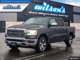*This Ram 1500 Features the Following Options*Dealer Certified Pre-Owned. This Ram 1500 boasts a 5.7 L engine powering this Automatic transmission. Trailer Brake Control, Touch Screen, Reverse Camera, QUICK ORDER PACKAGE 25H LARAMIE -inc: Engine: 5.7L HEMI VVT V8 w/FuelSaver MDS, Transmission: 8-Speed Automatic , Navigation System, Leather, Air Conditioning, Air Conditioned Seats, Heated Seats, Tilt Steering Wheel, Steering Radio Controls, Power Windows, Power Locks.*Visit Us Today *A short visit to Mark Wilsons Better Used Cars located at 5055 Whitelaw Road, Guelph, ON N1H 6J4 can get you a trustworthy 1500 today!650+ VEHICLES! ONE MASSIVE LOCATION!HASSLE-FREE, NO-HAGGLE, LIVE MARKET PRICING!FINANCING! - Better than bank rates! 6 Months, No Payments available on approved credit OAC. Zero Down Available. We have expert credit specialists to secure the best possible rate for you! We are your financing broker, let us do all the leg work on your behalf! Click the RED Apply for Financing button to the right to get started or drop in today!BAD CREDIT APPROVED HERE! - You dont need perfect credit to get a vehicle loan at Mark Wilsons Better Used Cars! We have a dedicated team of credit rebuilding experts on hand to help you get the car of your dreams!WE LOVE TRADE-INS! - Hassle free top dollar trade in values!HISTORY: Free Carfax report included. Previous daily rental.EXTENDED WARRANTY: Available30 DAY WARRANTY INCLUDED: 30 Days, or 3,000 km (mechanical items only). No Claim Limit (abuse not covered)5 DAY EXCHANGE POLICY: Credit Rebuilding program exempt.*FULL SAFETY: Full safety inspection exceeding industry standards including oil change, and professional detailing prior to delivery.FREE NITROGEN IN TIRES: Saves tires wear and provides better fuel mileage.CASH PRICES SHOWN: Excluding HST and Licensing Fees.2019 - 2024 vehicles may be previous daily rentals. Please inquire with your Salesperson.We have made every reasonable attempt to ensure options are correct but please verify with your sales professional