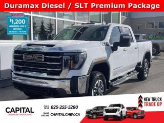 This GMC Sierra 2500HD boasts a Turbocharged Diesel V8 6.6L/ engine powering this Automatic transmission. ENGINE, DURAMAX 6.6L TURBO-DIESEL V8, B20-DIESEL COMPATIBLE (470 hp [350.5 kW] @ 2800 rpm, 975 lb-ft of torque [1322 Nm] @ 1600 rpm) (Includes (K05) engine block heater.), Wireless Phone Projection for Apple CarPlay and Android Auto, Wipers, front rain-sensing.*This GMC Sierra 2500HD Comes Equipped with These Options *Windows, power rear, express down, Windows, power front, drivers express up/down, Window, power front, passenger express up/down, Wi-Fi Hotspot capable (Terms and limitations apply. See onstar.ca or dealer for details.), Wheels, 18 (45.7 cm) machined aluminum wheel with Dark Grey metallic accents, Wheelhouse liners, rear, USB Ports, 2, Charge/Data ports located on instrument panel, USB ports, (2) charge-only, rear, Transfer case, two-speed active, electronic Autotrac with push button control (Requires 4WD models.), Trailering Information Label provides max trailer ratings for tongue weight, conventional, gooseneck and 5th wheel trailering.* Visit Us Today *Stop by Capital Chevrolet Buick GMC Inc. located at 13103 Lake Fraser Drive SE, Calgary, AB T2J 3H5 for a quick visit and a great vehicle!