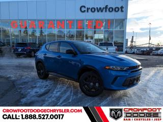 <b>Hybrid,  Sunroof,  Cooled Seats,  Navigation,  Premium Audio!</b><br> <br> <br> <br>  Menacing good looks combined with iconic muscle features and new tech make
for a new breed of CUV with this 2024 Hornet. <br> <br>This 2024 Dodge Hornet features sharp aggressive exterior styling combined with astounding performance from a selection of powertrains to ensure that this head-turning SUV stays on top of the pack. With an addition of a new hybrid power unit, exceptional acceleration as well as impressive efficiency is expected. For a taste of the new chapter of Dodge, step this way.<br> <br> This blu bayou SUV  has an automatic transmission and is powered by a  288HP 1.3L 4 Cylinder Engine.<br> <br> Our Hornets trim level is R/T Plus PHEV. This range-topping R/T Plus rewards you with inbuilt navigation, ventilated and heated leather seats with power adjustment and lumbar support, a power liftgate, a leather-wrapped heated steering wheel, remote engine start, and an 8-speaker Harman Kardon audio system. Other amazing standard features include a 10.25-inch infotainment screen powered by Uconnect 5 with wireless Apple CarPlay and Android Auto, LED lights with daytime running lights and automatic high beams, and power heated side mirrors. Safety on the road is assured thanks to blind spot detection, ParkSense rear parking sensors, forward collision warning with rear cross path detection, lane departure warning, and a ParkView back-up camera. Additional features include mobile hotspot internet access, front and rear cupholders, proximity keyless entry with push button start, traffic distance pacing, dual-zone front air conditioning, and so much more! This vehicle has been upgraded with the following features: Hybrid,  Sunroof,  Cooled Seats,  Navigation,  Premium Audio,  Power Liftgate,  Remote Start. <br><br> <br>To apply right now for financing use this link : <a href=https://www.crowfootdodgechrysler.com/tools/autoverify/finance.htm target=_blank>https://www.crowfootdodgechrysler.com/tools/autoverify/finance.htm</a><br><br> <br/>   <br> Buy this vehicle now for the lowest bi-weekly payment of <b>$415.21</b> with $0 down for 96 months @ 6.49% APR O.A.C. ( Plus GST  documentation fee    / Total Obligation of $86365  ).  Incentives expire 2024-02-29.  See dealer for details. <br> <br>We pride ourselves in consistently exceeding our customers expectations. Please dont hesitate to give us a call.<br> Come by and check out our fleet of 80+ used cars and trucks and 180+ new cars and trucks for sale in Calgary.  o~o