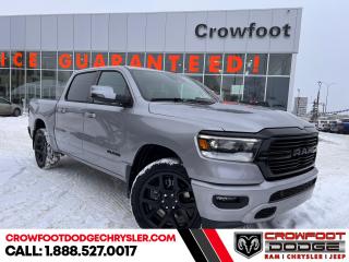 <b>Sunroof, Night Edition, Blind Spot Detection, Trailer Hitch!</b><br> <br> <br> <br>  Whether you need tough and rugged capability, or soft and comfortable luxury, this 2024 Ram delivers every time. <br> <br>The Ram 1500s unmatched luxury transcends traditional pickups without compromising its capability. Loaded with best-in-class features, its easy to see why the Ram 1500 is so popular. With the most towing and hauling capability in a Ram 1500, as well as improved efficiency and exceptional capability, this truck has the grit to take on any task.<br> <br> This billet silv metallic Crew Cab 4X4 pickup   has an automatic transmission and is powered by a  395HP 5.7L 8 Cylinder Engine.<br> <br> Our 1500s trim level is Sport. This RAM 1500 Sport throws in some great comforts such as power-adjustable heated front seats with lumbar support, dual-zone climate control, power-adjustable pedals, deluxe sound insulation, and a heated leather-wrapped steering wheel. Connectivity is handled by an upgraded 12-inch display powered by Uconnect 5W with inbuilt navigation, mobile internet hotspot access, smart device integration, and a 10-speaker audio setup. Additional features include power folding exterior mirrors, a power rear window with defrosting, class II towing equipment including a hitch, wiring harness and trailer sway control, heavy-duty suspension, cargo box lighting, and a locking tailgate. This vehicle has been upgraded with the following features: Sunroof, Night Edition, Blind Spot Detection, Trailer Hitch. <br><br> <br>To apply right now for financing use this link : <a href=https://www.crowfootdodgechrysler.com/tools/autoverify/finance.htm target=_blank>https://www.crowfootdodgechrysler.com/tools/autoverify/finance.htm</a><br><br> <br/>   <br> Buy this vehicle now for the lowest bi-weekly payment of <b>$495.20</b> with $0 down for 96 months @ 4.99% APR O.A.C. ( Plus GST  documentation fee    / Total Obligation of $103002  ).  Incentives expire 2024-02-29.  See dealer for details. <br> <br>We pride ourselves in consistently exceeding our customers expectations. Please dont hesitate to give us a call.<br> Come by and check out our fleet of 80+ used cars and trucks and 180+ new cars and trucks for sale in Calgary.  o~o
