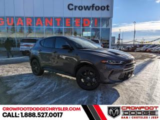 <b>Tech Package!</b><br> <br> <br> <br>  Bold and brash  like car, like driver; this 2024 Hornet leaves nothing to be desired. <br> <br>This 2024 Dodge Hornet features sharp aggressive exterior styling combined with astounding performance from a selection of powertrains to ensure that this head-turning SUV stays on top of the pack. With an addition of a new hybrid power unit, exceptional acceleration as well as impressive efficiency is expected. For a taste of the new chapter of Dodge, step this way.<br> <br> This gry cray SUV  has an automatic transmission and is powered by a  288HP 1.3L 4 Cylinder Engine.<br> <br> Our Hornets trim level is R/T PHEV. This Hornet R/T Hybrid features many amazing standard equipment such as a 10.25-inch infotainment screen powered by Uconnect 5 with Apple CarPlay and Android Auto, LED lights with daytime running lights and automatic high beams, and power heated side mirrors. Safety on the road is assured thanks to blind spot detection, ParkSense rear parking sensors, forward collision warning with rear cross path detection, lane departure warning, and a ParkView back-up camera. Additional features include mobile hotspot internet access, front and rear cupholders, proximity keyless entry with push button start, traffic distance pacing, dual-zone front air conditioning, and so much more! This vehicle has been upgraded with the following features: Tech Package. <br><br> <br>To apply right now for financing use this link : <a href=https://www.crowfootdodgechrysler.com/tools/autoverify/finance.htm target=_blank>https://www.crowfootdodgechrysler.com/tools/autoverify/finance.htm</a><br><br> <br/>   <br> Buy this vehicle now for the lowest bi-weekly payment of <b>$378.20</b> with $0 down for 96 months @ 6.49% APR O.A.C. ( Plus GST  documentation fee    / Total Obligation of $78666  ).  Incentives expire 2024-02-29.  See dealer for details. <br> <br>We pride ourselves in consistently exceeding our customers expectations. Please dont hesitate to give us a call.<br> Come by and check out our fleet of 80+ used cars and trucks and 180+ new cars and trucks for sale in Calgary.  o~o