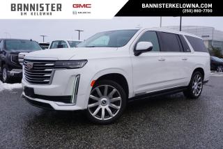Used 2021 Cadillac Escalade ESV Premium Luxury Platinum HEADS-UP DISPLAY, PANORAMIC SUNROOF, HEATED AND LEATHER STEERING WHEEL for sale in Kelowna, BC