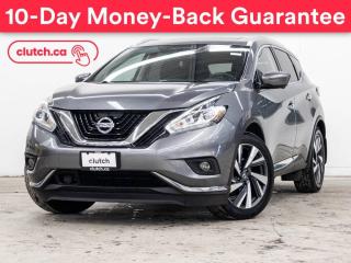 Used 2017 Nissan Murano Platinum AWD  w/ Apple CarPlay, Bluetooth, Nav for sale in Toronto, ON