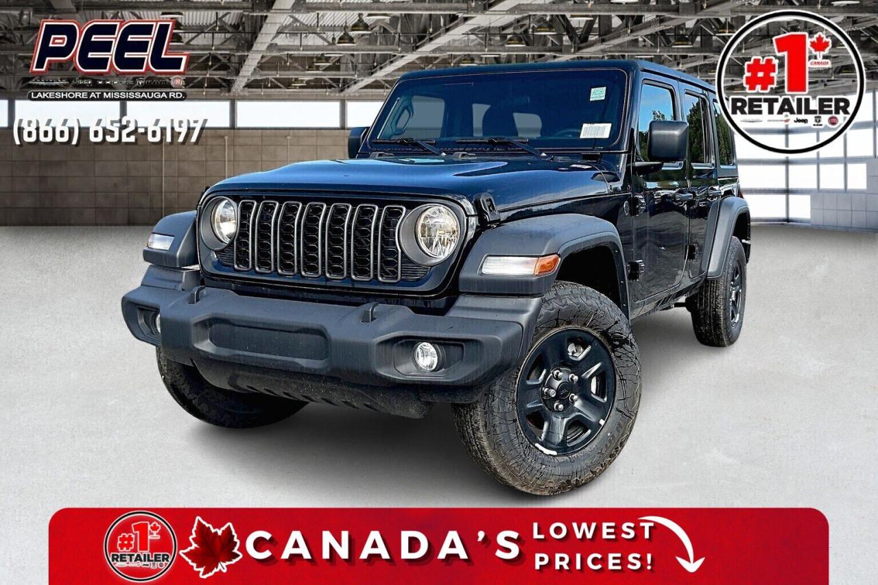 New 2024 Jeep Wrangler SPORT 4DR | HARDTOP | CARPLAY | 12.3