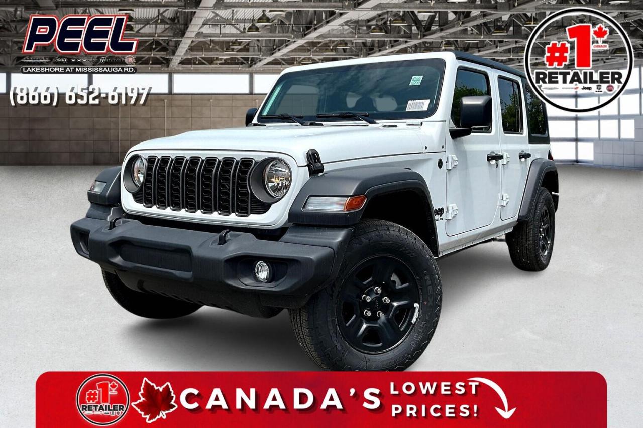 New 2024 Jeep Wrangler SPORT 4DR | HARDTOP | CARPLAY | 12.3