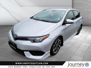 The 2018 Toyota Corolla IM CVT stands out in the compact car segment, particularly as a hatchback model. With its sleek silver exterior and practical design featuring 5 doors and accommodation for up to 5 passengers, its a versatile choice for both families and individuals alike. Under the hood, it boasts a 4-cylinder engine that offers a balance between fuel efficiency and performance. The front-wheel-drive system further enhances its reliability and handling on various road conditions.




Having clocked 113,639 kilometers, this Corolla model is equipped with an automatic transmission that provides smooth and effortless gear shifts, contributing to a comfortable driving experience. The vehicle is designed with practicality in mind, as evidenced by its array of features aimed at enhancing safety, comfort, and convenience. Notable safety options include a comprehensive airbag system, ABS, traction control, and advanced driver aids like lane departure warning and front collision mitigation, ensuring peace of mind for both the driver and passengers.




The interior of this Corolla IM CVT is crafted to offer a pleasant and connected driving experience, thanks to features like climate control, multi-zone A/C, and heated front seats, which ensure comfort in various weather conditions. The entertainment and connectivity options are well-catered for with an AM/FM stereo, Bluetooth connection, and a back-up camera, enhancing both entertainment and safety. The addition of a leather steering wheel, power folding mirrors, and a variety of convenience features like keyless entry and power door locks insure a user-friendly driving experience.

<p class=p1>___

<p class=p1>At Journey Volkswagen of Coquitlam, the quality of our service is important to us. We have a vast selection of new Volkswagen vehicles to offer, and a team of brand specialists who are happy to help you find the Volkswagen vehicle best suited to you.

<p class=p2>You can trust us at Journey Volkswagen of Coquitlam for all of your needs. Whether it is our Service Department or our Volkswagen Original Parts and Accessories Department, everything is made to ensure your satisfaction. We also offer a wide range of products and services that ensure the quality and reliability of your Volkswagen, and you will always be impressed by the quality of our work.

<p class=p2>At Journey Volkswagen of Coquitlam, we always strive to exceed the expectations of our customers. We are here for you and are ready to help at a moments notice. Come visit our team today.

<p style=line-height: normal; background-image: initial; background-position: initial; background-size: initial; background-repeat: initial; background-attachment: initial; background-origin: initial; background-clip: initial;><span> </span>

<p style=line-height: normal; background-image: initial; background-position: initial; background-size: initial; background-repeat: initial; background-attachment: initial; background-origin: initial; background-clip: initial;><span>Come visit <strong>Volkswagen of Coquitlam</strong> today at <strong>2555 Barnet Highway</strong> for the <strong>BEST VW EXPERIENCE</strong>. Or please call us at <strong>(604)–461–5000</strong> to speak with our VW Brand Specialists, they’ll be happy to assist you!</span>

<p style=line-height: normal; background-image: initial; background-position: initial; background-size: initial; background-repeat: initial; background-attachment: initial; background-origin: initial; background-clip: initial;><span> </span>

<p style=line-height: normal; background-image: initial; background-position: initial; background-size: initial; background-repeat: initial; background-attachment: initial; background-origin: initial; background-clip: initial;><span>Disclaimer: While we put our best effort into displaying accurate pricing information, errors do occur so please verify information with dealer.</span>

<p style=font-weight: 400;> 
