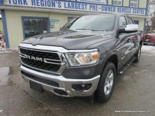 Used 2022 RAM 1500 LIKE NEW BIG-HORN-MODEL 5 PASSENGER 5.7L - HEMI.. 4X4.. CREW-CAB.. SHORTY.. NAVIGATION.. HEATED SEATS & WHEEL.. POWER PEDALS.. BACK-UP CAMERA.. for sale in Bradford, ON