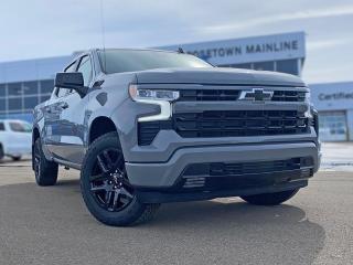 <br> <br> Astoundingly advanced and exceedingly premium, this 2024 Chevrolet Silverado 1500 is designed for pickup excellence. <br> <br>This 2024 Chevrolet Silverado 1500 stands out in the midsize pickup truck segment, with bold proportions that create a commanding stance on and off road. Next level comfort and technology is paired with its outstanding performance and capability. Inside, the Silverado 1500 supports you through rough terrain with expertly designed seats and robust suspension. This amazing 2024 Silverado 1500 is ready for whatever.<br> <br> This slate grey metallic Crew Cab 4X4 pickup has an automatic transmission and is powered by a 355HP 5.3L 8 Cylinder Engine.<br> <br> Our Silverado 1500s trim level is RST. This 1500 RST comes with Silverardos legendary capability and was made to be a stylish daily pickup truck that has the perfect amount of essential equipment. This incredible truck comes loaded with blacked out exterior accents, body colored bumpers, Chevrolets Premium Infotainment 3 system thats paired with a larger touchscreen display, wireless Apple CarPlay and Android Auto, 4G LTE hotspot and SiriusXM. Additional features include LED front fog lights, remote engine start, an EZ Lift tailgate, unique aluminum wheels, a power driver seat, forward collision warning with automatic braking, intellibeam headlights, dual-zone climate control, lane keep assist, Teen Driver technology, a trailer hitch and a HD rear view camera. This vehicle has been upgraded with the following features: True North Edition, Heated Seats. <br><br> <br/><br>Contact our Sales Department today by: <br><br>Phone: 1 (306) 882-2691 <br><br>Text: 1-306-800-5376 <br><br>- Want to trade your vehicle? Make the drive and well have it professionally appraised, for FREE! <br><br>- Financing available! Onsite credit specialists on hand to serve you! <br><br>- Apply online for financing! <br><br>- Professional, courteous, and friendly staff are ready to help you get into your dream ride! <br><br>- Call today to book your test drive! <br><br>- HUGE selection of new GMC, Buick and Chevy Vehicles! <br><br>- Fully equipped service shop with GM certified technicians <br><br>- Full Service Quick Lube Bay! Drive up. Drive in. Drive out! <br><br>- Best Oil Change in Saskatchewan! <br><br>- Oil changes for all makes and models including GMC, Buick, Chevrolet, Ford, Dodge, Ram, Kia, Toyota, Hyundai, Honda, Chrysler, Jeep, Audi, BMW, and more! <br><br>- Rosetowns ONLY Quick Lube Oil Change! <br><br>- 24/7 Touchless car wash <br><br>- Fully stocked parts department featuring a large line of in-stock winter tires! <br> <br><br><br>Rosetown Mainline Motor Products, also known as Mainline Motors is the ORIGINAL King Of Trucks, featuring Chevy Silverado, GMC Sierra, Buick Enclave, Chevy Traverse, Chevy Equinox, Chevy Cruze, GMC Acadia, GMC Terrain, and pre-owned Chevy, GMC, Buick, Ford, Dodge, Ram, and more, proudly serving Saskatchewan. As part of the Mainline Automotive Group of Dealerships in Western Canada, we are also committed to servicing customers anywhere in Western Canada! We have a huge selection of cars, trucks, and crossover SUVs, so if youre looking for your next new GMC, Buick, Chevrolet or any brand on a used vehicle, dont hesitate to contact us online, give us a call at 1 (306) 882-2691 or swing by our dealership at 506 Hyw 7 W in Rosetown, Saskatchewan. We look forward to getting you rolling in your next new or used vehicle! <br> <br><br><br>* Vehicles may not be exactly as shown. Contact dealer for specific model photos. Pricing and availability subject to change. All pricing is cash price including fees. Taxes to be paid by the purchaser. While great effort is made to ensure the accuracy of the information on this site, errors do occur so please verify information with a customer service rep. This is easily done by calling us at 1 (306) 882-2691 or by visiting us at the dealership. <br><br> Come by and check out our fleet of 70+ used cars and trucks and 130+ new cars and trucks for sale in Rosetown. o~o