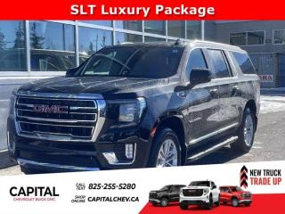 This GMC Yukon XL delivers a Gas V8 5.3L/ engine powering this Automatic transmission. ENGINE, 5.3L ECOTEC3 V8 with Dynamic Fuel Management, Direct Injection and Variable Valve Timing, includes aluminum block construction (355 hp [265 kW] @ 5600 rpm, 383 lb-ft of torque [518 Nm] @ 4100 rpm) (STD), Wireless charging, Wireless Apple CarPlay/Wireless Android Auto.*This GMC Yukon XL Comes Equipped with These Options *Wipers, front intermittent, Rainsense, Wiper, rear intermittent, Windows, power, rear with Express-Down, Window, power with front passenger Express-Up/Down, Window, power with driver Express-Up/Down, Wi-Fi Hotspot capable (Terms and limitations apply. See onstar.ca or dealer for details.), Wheels, 20 x 9 (50.8 cm x 22.9 cm) 6-spoke polished aluminum, Wheel, full-size spare, 17 (43.2 cm), Warning tones headlamp on, driver and right-front passenger seat belt unfasten and turn signal on, Visors, driver and front passenger illuminated vanity mirrors.* Visit Us Today *A short visit to Capital Chevrolet Buick GMC Inc. located at 13103 Lake Fraser Drive SE, Calgary, AB T2J 3H5 can get you a reliable Yukon XL today!