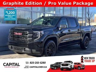 This GMC Sierra 1500 delivers a Turbocharged Gas I4 2.7L/166 engine powering this Automatic transmission. ENGINE, 2.7L TURBOMAX (310 hp [231 kW] @ 5600 rpm, 430 lb-ft of torque [583 Nm] @ 3000 rpm) Includes (KW5) 220-amp alternator.) (STD), Wireless, Apple CarPlay / Wireless Android Auto, Windows, power rear, express down (Not available on Regular Cab models.).*This GMC Sierra 1500 Comes Equipped with These Options *Windows, power front, drivers express up/down, Window, power front, passenger express down, Wi-Fi Hotspot capable (Terms and limitations apply. See onstar.ca or dealer for details.), Wheels, 17 x 8 (43.2 cm x 20.3 cm) painted steel, Silver, Wheel, 17 x 8 (43.2 cm x 20.3 cm) full-size, steel spare, USB Ports, 2, Charge/Data ports located on instrument panel, Transfer case, single speed, electronic Autotrac with push button control (4WD models only), Tires, 255/70R17 all-season, blackwall, Tire, spare 255/70R17 all-season, blackwall (Included with (QBN) 255/70R17 all-season, blackwall tires.), Tire Pressure Monitor System, auto learn includes Tire Fill Alert (does not apply to spare tire).* Visit Us Today *Test drive this must-see, must-drive, must-own beauty today at Capital Chevrolet Buick GMC Inc., 13103 Lake Fraser Drive SE, Calgary, AB T2J 3H5.