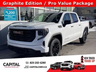 This GMC Sierra 1500 delivers a Turbocharged Gas I4 2.7L/166 engine powering this Automatic transmission. ENGINE, 2.7L TURBOMAX (310 hp [231 kW] @ 5600 rpm, 430 lb-ft of torque [583 Nm] @ 3000 rpm) Includes (KW5) 220-amp alternator.) (STD), Wireless, Apple CarPlay / Wireless Android Auto, Windows, power rear, express down (Not available on Regular Cab models.).*This GMC Sierra 1500 Comes Equipped with These Options *Windows, power front, drivers express up/down, Window, power front, passenger express down, Wi-Fi Hotspot capable (Terms and limitations apply. See onstar.ca or dealer for details.), Wheels, 17 x 8 (43.2 cm x 20.3 cm) painted steel, Silver, Wheel, 17 x 8 (43.2 cm x 20.3 cm) full-size, steel spare, USB Ports, 2, Charge/Data ports located on instrument panel, Transfer case, single speed, electronic Autotrac with push button control (4WD models only), Tires, 255/70R17 all-season, blackwall, Tire, spare 255/70R17 all-season, blackwall (Included with (QBN) 255/70R17 all-season, blackwall tires.), Tire Pressure Monitor System, auto learn includes Tire Fill Alert (does not apply to spare tire).* Visit Us Today *Stop by Capital Chevrolet Buick GMC Inc. located at 13103 Lake Fraser Drive SE, Calgary, AB T2J 3H5 for a quick visit and a great vehicle!