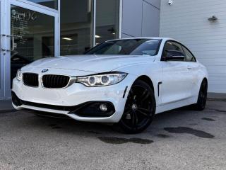 Look great and feel even better behind the wheel of our 2017 BMW 430i xDrive that looks incredible in BMW Individual Mineral White Metallic! Its powered by a Turbocharged 2.0 Liter 4 Cylinder engine that produces 248 horsepower while paired with a smooth-shifting 8-Speed Automatic transmission. Sensual curves are enhanced by the exterior features that include alloy wheels, LED headlights and dual exhaust.Inside our 435i, settle into black leather seating with driver memory settings, grip the multi-function steering wheel with mounted audio/cruise controls, and look up to see a power sunroof! Start the car with keyless push start, use the multi-function commander controland let your tunes play on the impressive Harman/Kardon sound system while navigation leads you in the right direction.Our BMW gives you peace of mind with an assortment of safety features including a backup camera, stability/traction control, 4-Wheel anti-locking braking system, dusk sensing headlights, a multitude of airbags and more! Print this page and call us Now... We Know You Will Enjoy Your Test Drive Towards Ownership! We look forward to showing you why Go Mazda is the best place for all your automotive needs.Go Mazda is an AMVIC licensed business.Please note: this vehicle was previously registered in the province ofBritish Columbia and is showing a CarFax incident in the amount of $4,168.00