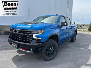 <h2><span style=color:#2ecc71><span style=font-size:18px><strong>Check out this 2024 Chevrolet Silverado 1500 ZR2 4WD</strong></span></span></h2>

<p><span style=font-size:16px>Powered by a Duramax 3.0L Turbo-DieselI6 engine with up to 277hp & up to 460 lb-ft of torque.</span></p>

<p><span style=font-size:16px><strong>Comfort & Convenience Features:</strong>includes remote start/entry, heated/ventilated front seats, heated steering wheel, sunroof, HD rear view camera & 18 gloss blackaluminum wheels.</span></p>

<p><span style=font-size:16px><strong>Infotainment Tech & Audio:</strong>includesChevrolet Infotainment 3 Premium system with Google built-in compatibility including navigation, 13.4 diagonal HD color touchscreen, includes multi-touch display, AM/FM stereo, Bluetooth streaming audio for music and most phones, wireless Apple CarPlay & Android Auto capability & advanced voice recognition.</span></p>

<p><span style=font-size:16px><strong>This truck also comes equipped with the following packages</strong></span></p>

<p><span style=font-size:16px><strong>Technology Package</strong>- Rear Camera Mirror Inside rearview mirror auto-dimming with full camera display. 15 Diagonal MulticolourHead-Up Display Adaptive Cruise Control Power Tilt & Telescoping Steering Column.</span></p>

<p><span style=font-size:16px><strong>Chevy Safety Assist:</strong>Automatic Emergency Braking, Front Pedestrian Braking, Lane Keep Assist, Forward Collision Alert, Following Distance Indicator and Intellibeam Auto High Beams.</span></p>

<h2><span style=color:#2ecc71><span style=font-size:18px><strong>Come test drive this truck today!</strong></span></span></h2>

<h2><span style=color:#2ecc71><span style=font-size:18px><strong>613-257-2432</strong></span></span></h2>