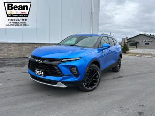 <h2><span style=color:#2ecc71><span style=font-size:18px><strong>Check out this 2024 Chevrolet Blazer LT All-Wheel Drive.</strong></span></span></h2>

<p><span style=font-size:16px>Powered by a 2.0L4 cylengine with up to 228hp & 258 lb-ft of torque.</span></p>

<p><span style=font-size:16px><strong>Convenience & Comfort:</strong>Includesremote start/entry, heated front seats, power liftgate, HD rear vision camera & 20 gloss black aluminum wheels.</span></p>

<p><span style=font-size:16px><strong>Infotainment Tech & Audio:</strong>Includes 10.2 colour touchscreen, 6 speaker audio system, wireless charing, voice activation, wireless Apple CarPlay & wireless Android Auto compatible, Bluetooth, AM/FM stereo, Satallite radio.</span></p>

<p><span style=font-size:16px><strong>This SUV comes equipped with the following packages...</strong></span></p>

<p><span style=font-size:16px><strong>Blazer LT Plus Package: </strong>includesadaptive cruise control, universal home remote, wireless charging, enhanced automatic emergency braking, power programmable liftgate, black roof-mounted side rails & auto-dimming inside rearview mirror</span></p>

<p><span style=font-size:16px><strong>Sport Package: </strong>includesbowtie-design lower bodyside decal & sport pedal kit</span></p>

<p><span style=font-size:16px><strong>Black Sport Package:</strong> includes20 gloss black aluminum wheels, black mesh grille with black header bar, bowtie-design bodyside fender hash decal & gloss black emblem kit</span></p>

<p><span style=color:#2ecc71><span style=font-size:18px><strong>Come test drive this SUV today!</strong></span></span></p>

<p><span style=color:#2ecc71><span style=font-size:18px><strong>613-257-2432</strong></span></span></p>