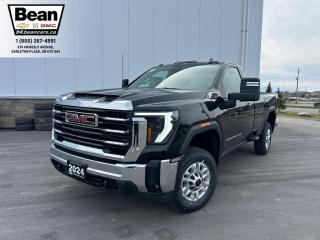 <h2><strong><span style=color:#2ecc71><span style=font-size:16px>Check out this 2024 GMC Sierra 2500HD SLE 4x4 Regular Cab 8ft Box</span></span></strong></h2>

<p><span style=font-size:14px>Powered by a Duramax 6.6L Turbo Diesel engine with up to 401 hp & up to 464 lb-ft of torque.</span></p>

<p><span style=font-size:14px><strong>Comfort & Convenience Features: </strong>includes remote start/entry, heated front seats, heated steering wheel, multi-pro tailgate, HD rear view camera & 17” machined aluminum wheels.</span></p>

<p><span style=font-size:14px><strong>Infotainment Tech & Audio: </strong>includes 13.4" diagonal Premium GMC Infotainment System with Google built in apps such as navigation and voice assistance includes color touch-screen, multi-touch display, Bluetooth streaming audio for music and most phones, wireless Android Auto and Apple CarPlay capability.</span></p>

<p><strong><span style=font-size:14px>This truck also comes equipped with the following packages…</span></strong></p>

<p><span style=font-size:14px><strong>Sierra HD Pro Safety Plus Package: </strong>HD surround vision, bed view camera, trailer side blind zone alert, rear cross traffic alert, front & rear park assist, driver safety alert seat, trailer camera.</span></p>

<p><span style=font-size:14px><strong>SLE Convenience Package:</strong> includes dual climate control,10-way power driver seat including power lumbar, manual tilt/telescoping steering column, LED roof marker lamps, LED fog lights,120-volt power outlet,120-volt bed-mounted power outlet.</span></p>

<p><span style=font-size:14px><strong>SLE Heat Package:</strong> includes heated front seats & heated steering wheel.</span></p>

<h2><strong><span style=font-size:16px><span style=color:#2ecc71>Come test drive this truck today!</span></span></strong></h2>

<h2><strong><span style=font-size:16px><span style=color:#2ecc71>613-257-2432</span></span></strong></h2>