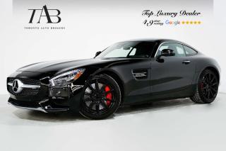 This Beautiful 2016 Mercedes-Benz AMG GT S is a Canadian vehicle with a clean Carfax report. It is a high-performance sports car that offers exhilarating performance, luxurious amenities, and cutting-edge technology.

Key Features Includes:

- V8 BiTurbo
- Mirror package
- Memory package
- AMG Exterior Silver Chrome package
- Engine Increased Performance
- Navigation
- Bluetooth
- Backup Camera
- Parking Sensors
- Burmester Audio System
- Sirius XM Radio
- Heated Seats
- Cruise Control
- Parktronic
- AMG Performance seats
- Collision Prevention Assist Plus
- Blind Spot Assist
- Attention Assist
- Red Brake Calipers
- 19" Alloy Wheels 


NOW OFFERING 3 MONTH DEFERRED FINANCING PAYMENTS ON APPROVED CREDIT. 

Looking for a top-rated pre-owned luxury car dealership in the GTA? Look no further than Toronto Auto Brokers (TAB)! Were proud to have won multiple awards, including the 2023 GTA Top Choice Luxury Pre Owned Dealership Award, 2023 CarGurus Top Rated Dealer, 2024 CBRB Dealer Award, the Canadian Choice Award 2024,the 2024 BNS Award, the 2023 Three Best Rated Dealer Award, and many more!

With 30 years of experience serving the Greater Toronto Area, TAB is a respected and trusted name in the pre-owned luxury car industry. Our 30,000 sq.Ft indoor showroom is home to a wide range of luxury vehicles from top brands like BMW, Mercedes-Benz, Audi, Porsche, Land Rover, Jaguar, Aston Martin, Bentley, Maserati, and more. And we dont just serve the GTA, were proud to offer our services to all cities in Canada, including Vancouver, Montreal, Calgary, Edmonton, Winnipeg, Saskatchewan, Halifax, and more.

At TAB, were committed to providing a no-pressure environment and honest work ethics. As a family-owned and operated business, we treat every customer like family and ensure that every interaction is a positive one. Come experience the TAB Lifestyle at its truest form, luxury car buying has never been more enjoyable and exciting!

We offer a variety of services to make your purchase experience as easy and stress-free as possible. From competitive and simple financing and leasing options to extended warranties, aftermarket services, and full history reports on every vehicle, we have everything you need to make an informed decision. We welcome every trade, even if youre just looking to sell your car without buying, and when it comes to financing or leasing, we offer same day approvals, with access to over 50 lenders, including all of the banks in Canada. Feel free to check out your own Equifax credit score without affecting your credit score, simply click on the Equifax tab above and see if you qualify.

So if youre looking for a luxury pre-owned car dealership in Toronto, look no further than TAB! We proudly serve the GTA, including Toronto, Etobicoke, Woodbridge, North York, York Region, Vaughan, Thornhill, Richmond Hill, Mississauga, Scarborough, Markham, Oshawa, Peteborough, Hamilton, Newmarket, Orangeville, Aurora, Brantford, Barrie, Kitchener, Niagara Falls, Oakville, Cambridge, Kitchener, Waterloo, Guelph, London, Windsor, Orillia, Pickering, Ajax, Whitby, Durham, Cobourg, Belleville, Kingston, Ottawa, Montreal, Vancouver, Winnipeg, Calgary, Edmonton, Regina, Halifax, and more.

Call us today or visit our website to learn more about our inventory and services. And remember, all prices exclude applicable taxes and licensing, and vehicles can be certified at an additional cost of $699.