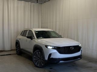 <p>NEW 2024 Mazda CX-50 GT Turbo AWD. Adaptive Cruise Control, Bluetooth, Backup Camera, Apple CarPlay & Android Auto, Available NAV, 360° View Monitor, Memory Seat, Heads Up Display (HUD), Heated F/R Seats, Ventilated Front Seats, Power Front Seats, Driver Seat Lumbar, Leather Upholstery, F/R Parking Sensors, Roof Rails, Electronic Park Brake, Auto Hold, Auto Rain Sensing Wipers, Wireless Phone Charger, A/C, Dual Zone A/C, Rear Air Vents, Power Windows/Locks/Mirrors, Tilt/Telescopic Steering Wheel, Heated Steering Wheel, Traction Control, Paddle Shifter, Garage Door Opener, Power Trunk, Keyless Remote, LED Headlights/Taillights, Panoramic Roof, 18 Black Metallic Alloy Wheels, AM/FM/XM Radio, Steering Wheel Audio Controls, USB Input, Text Message Us For More Info at 587-210-8409</p>  <p>Includes New Car Package (3M Hood/Fenders/Mirrors, All Weather Mats, Cargo Tray)</p> <p>Includes Protection Package (Undercoating, Paint Sealant, Rustproofing, Interior Protection)</p>  <p>Includes:</p> <p>Smart City Brake Support-Front, Rear Cross Traffic Alert, Mazda Radar Cruise Control With Stop & Go, Distance Recognition Support System, Lane-Keep Assist System, Lane Departure Warning System, Advanced Blind Spot Monitoring</p>  <p>Introducing the exhilarating 2024 Mazda CX-50 GT Turbo AWD, a harmonious fusion of innovation and style that redefines driving pleasure. Designed to captivate the senses and elevate your journey, this dynamic SUV seamlessly combines cutting-edge technology with Mazdas signature craftsmanship. With a spirited turbocharged Skyactiv-G 2.5L 4 Cylinder engine under the hood, the CX-50 GT Turbo AWD delivers a thrilling driving experience, blending power and efficiency effortlessly. Its advanced All-Wheel Drive system ensures confidence-inspiring traction on any road, empowering you to explore new horizons with poise.</p>  <p>Step inside the meticulously crafted cabin, where luxury meets functionality. Premium materials adorn every surface, creating an inviting atmosphere that speaks to Mazdas unwavering commitment to detail. An intuitive infotainment system keeps you connected, while an array of safety features, including adaptive cruise control and lane-keep assist, grant you peace of mind on every adventure. The exterior design of the CX-50 GT Turbo AWD is a masterpiece in motion, embodying Mazdas Kodo design philosophy that captures the essence of motion even when the car is at rest. From its sleek contours to its distinctive front grille, every element contributes to an aerodynamic aesthetic that turns heads at every corner.</p>  <p>Innovative features like a panoramic sunroof and a premium sound system transform mundane drives into sensory-rich experiences, allowing you to revel in the joy of each moment on the road. Elevate your driving lifestyle with the 2024 Mazda CX-50 GT Turbo AWD, where performance, luxury, and innovation converge seamlessly. Embrace the future of driving with a vehicle that promises not just transportation, but a symphony of emotions waiting to be experienced. Save this page, Come in for a Qualified Test Drive. We Know You Will Enjoy Your Test Drive Towards Ownership! Text Message Us For More Info at 587-210-8409</p></p>  <p>AMVIC Licensed Business</p>