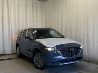 <p>NEW 2024 CX-5 Signature AWD. Bluetooth, Skyactiv-G 2.5 L (Inline-4) Dynamic Pressure Turbo. Backup Cam, 360° View Monitor, NAV, Interior Abachi Wood Trim, Nappa Leather Heated/Ventilated Seats, Power Front Seats, Memory Driver Seat, Rear Heated Seats, Wireless Apple CarPlay/Android Auto, Wireless Phone Charger, Bose Premium Sound System, Advanced Keyless Remote Entry, Tilt/Sliding Moonroof, Power Trunk, Adaptive Cruise Control, Heated Steering Wheel, Wiper Blade De-Icer, Auto Dual-Zone Climate Control, Rear Air Vents, Auto Rain-Sensing Wipers, F/R Parking Sensors, Electronic Parking Brake, Heated Mirrors, 19 Gunmetal Alloy Wheels</p>  <p>Includes New Car Package (3M Hood/Fenders/Mirrors, All Weather Mats, Cargo Tray)</p> <p>Includes Protection Package (Undercoating, Paint Sealant, Rustproofing, Interior Protection)</p>  <p>Includes:</p> <p>i-ACTIVSENSE + Safety Features (Smart City Brake Support-Front, Rear Cross Traffic Alert, Mazda Radar Cruise Control With Stop & Go, Distance Recognition Support System, Lane-Keep Assist System, Lane Departure Warning System, Advanced Blind Spot Monitoring)</p>  <p>A joy to drive, our 2024 Mazda CX-5 Signature AWD radiates refined style in Polymetal Grey Metallic! Motivated by a 2.5 Liter 4 Cylinder that delivers 256hp tethered to a paddle-shifted 6 Speed Automatic transmission. You can put that strength to good use with the added traction of torque vectoring, and this All Wheel Drive SUV returns nearly approximately 7.8L/100km on the highway. Our CX-5 also has an expressive design with bold details like 19-inch alloy wheels, a rear roof spoiler, and bright-tipped dual exhaust outlets.</p>  <p>Our Signature cabin is no ordinary interior. Its tailor-made for better travel with heated nappa leather power front seats, a leather-wrapped steering wheel, automatic climate control, pushbutton ignition, and keyless access. Mazda makes connecting easy by providing a 10.25-inch central display, a multifunction Commander controller, Apple CarPlay/Android Auto, Bluetooth, voice control, and six-speaker audio. The versatile rear cargo space adds adventure-friendly functionality.</p>  <p>Safety is a high priority for Mazda, which helps protect you and your loved ones with automatic emergency braking, adaptive cruise control, a rearview camera, lane-keeping assistance, blind-spot monitoring, and other intelligent technologies. With all that, our CX-5 Signature is here to transcend the ordinary! Save this page, Come in for a Qualified Test Drive. We Know You Will Enjoy Your Test Drive Towards Ownership!</p>  <p>Call 587-409-5859 for more info or to schedule an appointment! Listed Pricing is valid for 72 hours. Financing is available, please see dealer for term availability and interest rates. AMVIC Licensed Business.</p>