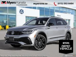 <b>Sunroof,  Power Liftgate,  Wireless Charging,  Adaptive Cruise Control,  Climate Control!</b><br> <br> <br> <br>  Stylish and versatile, this Tiguan can be your family adventure vehicle for both the daily drives and the weekend getaways. <br> <br>Whether its a weekend warrior or the daily driver this time, this 2024 Tiguan makes every experience easier to manage. Cutting edge tech, both inside the cabin and under the hood, allow for safe, comfy, and connected rides that keep the whole party going. The crossover of the future is already here, and its called the Tiguan.<br> <br> This pyrite silver metallic SUV  has an automatic transmission and is powered by a  2.0L I4 16V GDI DOHC Turbo engine.<br> <br> Our Tiguans trim level is Comfortline R-Line Black Edition. This Tiguan Comfortline R-Line Black Edition features an express open/close sunroof and unique exterior styling, along with a power liftgate, mobile device wireless charging, adaptive cruise control, supportive heated synthetic leather-trimmed front seats, a heated leatherette-wrapped steering wheel, LED headlights with daytime running lights, and an upgraded 8-inch infotainment screen with SiriusXM satellite radio, Apple CarPlay, Android Auto, and a 6-speaker audio system. Additional features include front and rear cupholders, remote keyless entry with power cargo access, lane keep assist, lane departure warning, blind spot detection, front and rear collision mitigation, autonomous emergency braking, three 12-volt DC power outlets, remote start, a rear camera, and so much more. This vehicle has been upgraded with the following features: Sunroof,  Power Liftgate,  Wireless Charging,  Adaptive Cruise Control,  Climate Control,  Heated Seats,  Apple Carplay.  This is a demonstrator vehicle driven by a member of our staff and has just 1495 kms.<br><br> <br>To apply right now for financing use this link : <a href=https://www.myersvw.ca/en/form/new/financing-request-step-1/44 target=_blank>https://www.myersvw.ca/en/form/new/financing-request-step-1/44</a><br><br> <br/>    5.99% financing for 84 months. <br> Buy this vehicle now for the lowest bi-weekly payment of <b>$348.31</b> with $0 down for 84 months @ 5.99% APR O.A.C. ( taxes included, $1071 (OMVIC fee, Air and Tire Tax, Wheel Locks, Admin fee, Security and Etching) is included in the purchase price.    ).  Incentives expire 2024-05-31.  See dealer for details. <br> <br> <br>LEASING:<br><br>Estimated Lease Payment: $270 bi-weekly <br>Payment based on 4.99% lease financing for 48 months with $0 down payment on approved credit. Total obligation $28,095. Mileage allowance of 16,000 KM/year. Offer expires 2024-05-31.<br><br><br>Call one of our experienced Sales Representatives today and book your very own test drive! Why buy from us? Move with the Myers Automotive Group since 1942! We take all trade-ins - Appraisers on site!<br> Come by and check out our fleet of 40+ used cars and trucks and 120+ new cars and trucks for sale in Kanata.  o~o