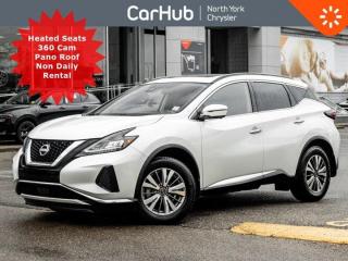 
This 2023 Nissan Murano SV AWD is safe and reliable. It boasts a Regular Unleaded V-6 3.5 L/213 engine powering this Variable transmission. Wheels: 18 Alloys. Clean CARFAX! Our advertised prices are for consumers (i.e. end users) only. Not a former rental.

 

This Nissan Murano Comes Equipped with These Options 
Heated Front Seats w/ Drivers Power, Heated Steering Wheel, Panoramic Dual Pane Sunroof, Backup & Surround Cameras, Navigation, AWD, Active Cruise Control, Emergency Braking, Lane Detection, Blind Spot Alert, Driver Attention Alert, Remote Start, Dual Zone Climate, Apple CarPlay Capable, AM/FM/SiriusXM-Ready, Bluetooth, USB/CD/AUX, WiFi Capable, Power Liftgate, Push Button Start, Power Windows & Mirrors, Steering Wheel Media Controls, Valet Function, Trunk/Hatch Auto-Latch, Trip Computer, Transmission: Xtronic CVT (Continuously Variable), Tire Specific Low Tire Pressure Warning, Streaming Audio, Speed Sensitive Variable Intermittent Wipers.

 

Dont miss out on this one!

 

The CARFAX report indicates that it was previously registered in Quebec.

 

Drive Happy with CarHub
*** All-inclusive, upfront prices -- no haggling, negotiations, pressure, or games

*** Purchase or lease a vehicle and receive a $1000 CarHub Rewards card for service.

*** 3 day CarHub Exchange program available on most used vehicles. Details: www.northyorkchrysler.ca/exchange-program/

*** 36 day CarHub Warranty on mechanical and safety issues and a complete car history report

*** Purchase this vehicle fully online on CarHub websites

 
Transparency StatementOnline prices and payments are for finance purchases -- please note there is a $750 finance/lease fee. Cash purchases for used vehicles have a $2,200 surcharge (the finance price + $2,200), however cash purchases for new vehicles only have tax and licensing extra -- no surcharge. NEW vehicles priced at over $100,000 including add-ons or accessories are subject to the additional federal luxury tax. While every effort is taken to avoid errors, technical or human error can occur, so please confirm vehicle features, options, materials, and other specs with your CarHub representative. This can easily be done by calling us or by visiting us at the dealership. CarHub used vehicles come standard with 1 key. If we receive more than one key from the previous owner, we include them with the vehicle. Additional keys may be purchased at the time of sale. Ask your Product Advisor for more details. Payments are only estimates derived from a standard term/rate on approved credit. Terms, rates and payments may vary. Prices, rates and payments are subject to change without notice. Please see our website for more details.