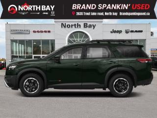 <b>Certified, Low Mileage, Sunroof,  Navigation,  Heated Seats,  Apple CarPlay,  Android Auto!</b><br> <br> <b>Out of town? We will pay your gas to get here! Ask us for details!</b><br><br> <br>Certified. This midsize SUV offers a robust V6 engine, spacious and well-appointed interior with three rows of seating, advanced safety features, including Nissans Safety Shield 360, and a user-friendly infotainment system, making it a reliable and comfortable choice for families seeking adventure and convenience! Contact us to book a test drive. Fully inspected and reconditioned for years of driving enjoyment!<br><br>Features: 4WD, 6 Speakers, AM/FM radio: SiriusXM, Auto High-beam Headlights, Auto-dimming Rear-View mirror, Automatic temperature control, Cloth Seat Trim, Front dual zone A/C, Front fog lights, Heated Front Bucket Seats, Heated steering wheel, NissanConnect featuring Apple CarPlay and Android Auto, Power driver seat, Power Liftgate, Power moonroof, Reclining 3rd row seat, Remote keyless entry, Wheels: 18 x 7.5 J Painted Alloy. 4WD 9-Speed Automatic 3.5L V6<br><br>All in price - No hidden fees or charges! O~o At North Bay Chrysler we pride ourselves on providing a personalized experience for each of our valued customers. We offer a wide selection of vehicles, knowledgeable sales and service staff, complete service and parts centre, and competitive pricing on all of our products. We look forward to seeing you soon. *Every reasonable effort is made to ensure the accuracy of the information listed above, but errors happen. We reserve the right to change or amend these offers. The vehicle pricing, incentives, options (including standard equipment), and technical specifications listed, may not match the exact vehicle displayed. All finance pricing listed is O.A.C (on approved credit). Please confirm with a sales representative the accuracy of this information and pricing.<br><br>*Prices include a $2000 finance credit. Cash Purchases are subject to change. Every reasonable effort is made to ensure the accuracy of the information listed above, but errors happen. We reserve the right to change or amend these offers. The vehicle pricing, incentives, options (including standard equipment), and technical specifications listed, may not match the exact vehicle displayed. All finance pricing listed is O.A.C (on approved credit). Please confirm with a sales representative the accuracy of this information and pricing. Listed price does not include applicable taxes and licensing fees.<br> <br/><br>All in price - No hidden fees or charges! o~o