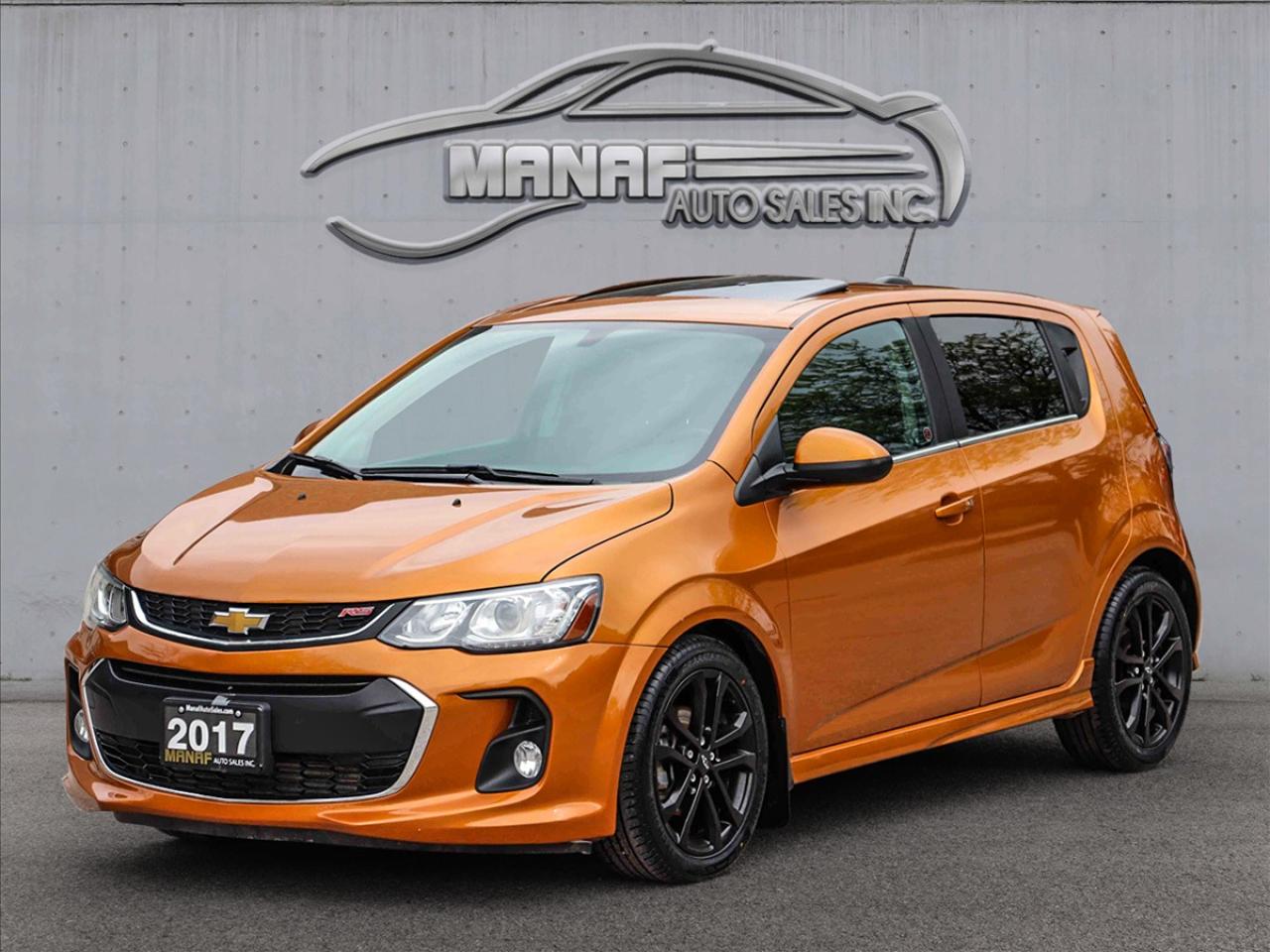 Used 2017 Chevrolet Sonic Premier RS Sunroof Heated Seats Rear-Camera Leathe for sale in Concord, ON