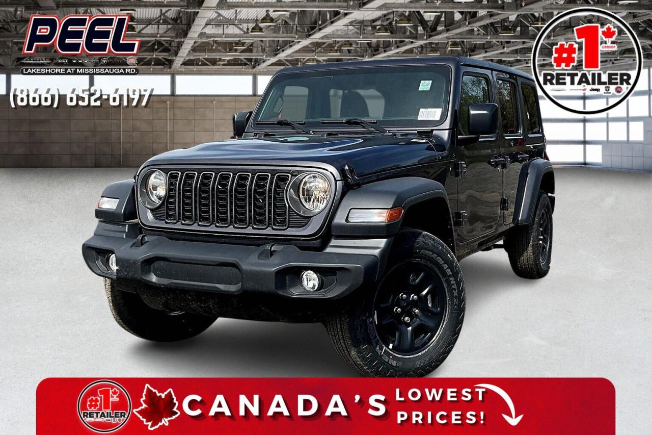 New 2024 Jeep Wrangler SPORT 4DR | HARDTOP | CARPLAY | 12.3