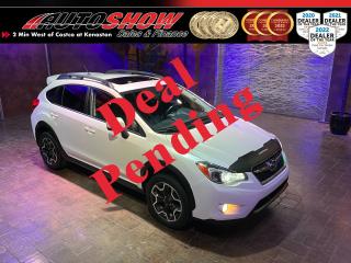 <b>*** PEARL WHITE XV CROSSTREK PREMIUM LOCAL VEHICLE!! *** HEATED SEATS, REMOTE START, SUNROOF!! *** FOG LIGHTS, 3M PAINT PROTECTION, 17 INCH ALLOY RIMS!! *** </b>Local Manitoba vehicle since new, with service records on Carfax too! Please note, this vehicle is being sold on an as-traded basis, obtaining a valid (passed) Manitoba safety inspection will be the responsibility of the buyer. All wheel drive is currently not functioning (and not diagnosed), so please take that into consideration when considering this Subie. Otherwise overall condition is good for the mileage and vintage.<br /><br />Tons of great factory options & upgrades like a <strong>SUNROOF</strong>......<strong>HEATED SEATS</strong>......<strong>FOG LIGHTS</strong>......3M Hood Protection Film......Colour-Matched Bumpers, Door Handles, Mirrors......Fender Flares......Roof Rails......Gorgeous Pearlescent White Paint......Rear Spoiler & Diffuser......Rear Wiper......Factory <strong>REMOTE START</strong>......Keyless Entry......Steering Wheel Media & Cruise Controls......Bright Silver Interior Accents......Leather Wrapped Sport Wheel......<strong>PADDLE SHIFTERS</strong>......Split Folding Rear Seat......Automatic Climate Control......Digital Vehicle Information Centre......Rear Cargo Mat & Tonneau Cover......Power Convenience Package (Windows, Locks, Mirrors)......Subarus Legendary <strong>SYMMETRICAL ALL WHEEL DRIVE </strong>System (equipped but currently not functioning)......2.0L Subaru Boxer 4 Cylinder Engine......<strong>17 INCH MACHINED ALLOY WHEELS </strong>w/ <b>MICHELIN DEFENDER </b>All Season Tires!!<br /><br />PLEASE NOTE: THIS VEHICLE IS BEING SOLD AS TRADED, OBTAINING A VALID (PASSED) MANITOBA SAFETY INSPECTION WILL BE THE RESPONSIBILITY OF THE PURCHASER.<br /><br />This Pearl White XV Crosstrek comes with all original Books & Manuals and two sets of Keys & Fobs. Now sale priced at just $8800 with Financing available!!<br /><br /><br />Will accept trades. Please call (204)560-6287 or View at 3165 McGillivray Blvd. (Conveniently located two minutes West from Costco at corner of Kenaston and McGillivray Blvd.)<br /><br />In addition to this please view our complete inventory of used <a href=\https://www.autoshowwinnipeg.com/used-trucks-winnipeg/\>trucks</a>, used <a href=\https://www.autoshowwinnipeg.com/used-cars-winnipeg/\>SUVs</a>, used <a href=\https://www.autoshowwinnipeg.com/used-cars-winnipeg/\>Vans</a>, used <a href=\https://www.autoshowwinnipeg.com/new-used-rvs-winnipeg/\>RVs</a>, and used <a href=\https://www.autoshowwinnipeg.com/used-cars-winnipeg/\>Cars</a> in Winnipeg on our website: <a href=\https://www.autoshowwinnipeg.com/\>WWW.AUTOSHOWWINNIPEG.COM</a><br /><br />Complete comprehensive warranty is available for this vehicle. Please ask for warranty option details. All advertised prices and payments plus taxes (where applicable).<br /><br />Winnipeg, MB - Manitoba Dealer Permit # 4908                                                                  <p>Sale Pending, please contact us to confirm most up-to-date status.</p>