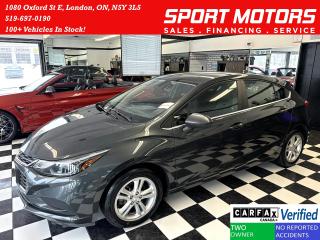 Used 2017 Chevrolet Cruze LT+Camera+Remote Start+New Tires+CLEAN CARFAX for sale in London, ON